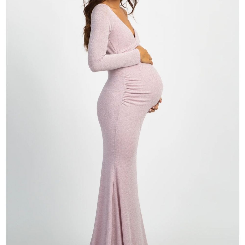 Pinkblush Maternity Dress, XL, pink